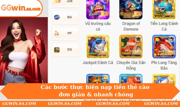 Các bước thực hiện nạp tiền thẻ cào đơn giản & nhanh chóng