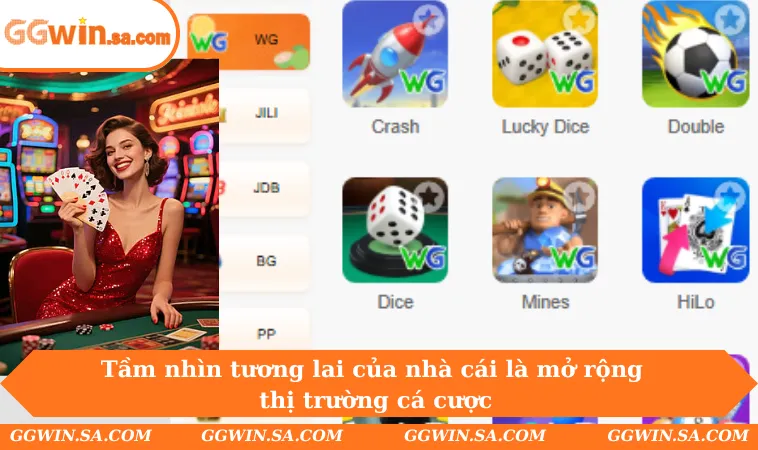 Tầm nhìn tương lai của nhà cái là mở rộng thị trường cá cược